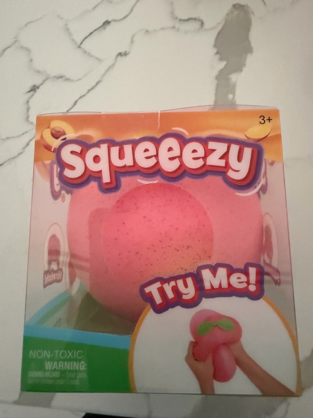 Squeeezy Peach Viral Pink Stress Ball Toy - Try Me!